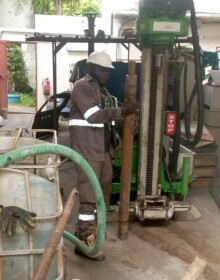 Sondage presiometrique avec un nouveau matériel tout recent marque Lim utilisé avec le Logiciel GEO LOG V3